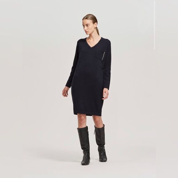 Fabiana Filippi Monili chain-trim knitted dress size 38/us size 2 - Picture 1 of 15